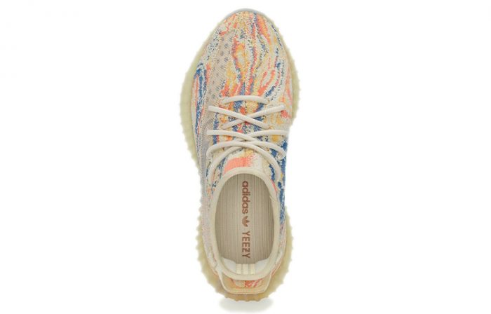 Adidas Originals Yeezy Boost 350 V2 Graymon 'MX Oat' Низкий Топ Casual Унисекс Желтый Смешанный Цвет — изображение 4