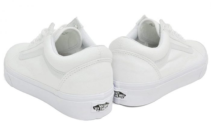 VANS Old Skool Белый Легкий Низкий Топ Скейтборд Кроссовки Унисекс Чисто Белый — изображение 4