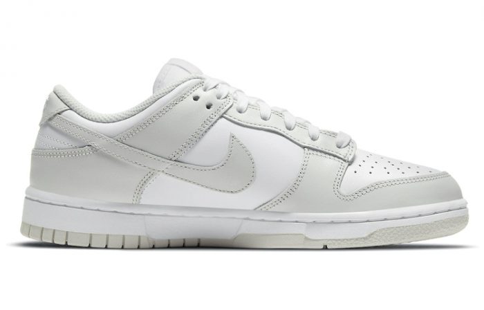 Nike Dunk Low Топ Кроссовки для скейтбординга Женские Белые Серые — изображение 2