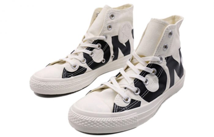 Converse Chuck Taylor All Star Letter Logo Легкий Anti Slip High Top Скейтборд Кроссовки Унисекс Молочно-белый — изображение 3