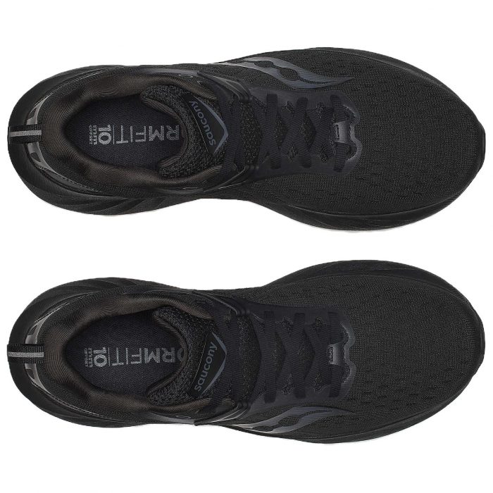 Saucony TRIUMPH Victory 22 Амортизация и Дышащий Низкий Топ Тренировочная Обувь для Беговых Дистанций Мужская Черная — изображение 4