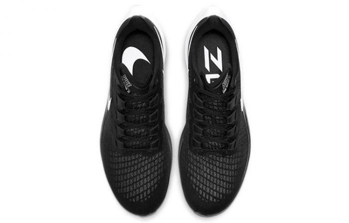 Nike Pegasus 37 Амортизаторы Нижняя юбка Резистентный Низ Топ Повседневный Тренировочные Беговые кроссовки Унисекс Черно-белая панда — изображение 4