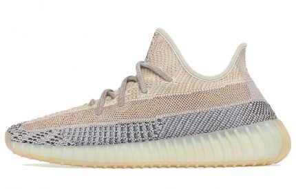 Adidas Originals Yeezy Boost 350 V2 'Пепельный Жемчужный' Низ Резистентный Низкий Топ Спортивная Повседневная Обувь Унисекс Бежевый Серый