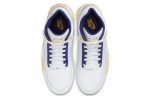 Nike Flight Legacy MID Топ Винтажные баскетбольные кроссовки Мужской Белый синий желтый Лейкерс — изображение 4