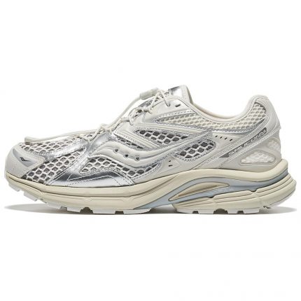 Saucony Kinvara Elite 4 Low Топ Повседневный Тренировки Городской Коммутирование Беговые кроссовки Унисекс Белый Серебряный