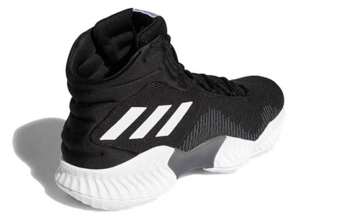 Adidas Pro Bounce 2018 Амортизаторы Slip-resistant MID Топ Баскетбольные кроссовки для игры Мужской Черный белый — изображение 3
