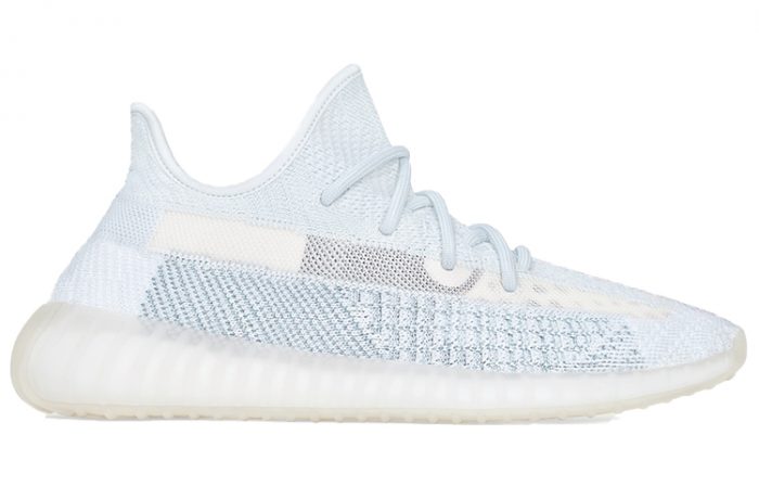 Adidas Originals Yeezy Boost 350 V2 Ледяной Синий 'Облачный Белый' Низкий Топ Повседневный Унисекс Модель 2020 — изображение 2