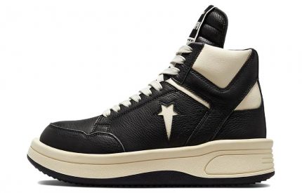 Rick Owens DRKSHDW x Converse TURBOWPN MID Топ Винтажные баскетбольные кроссовки Унисекс Черный Белый