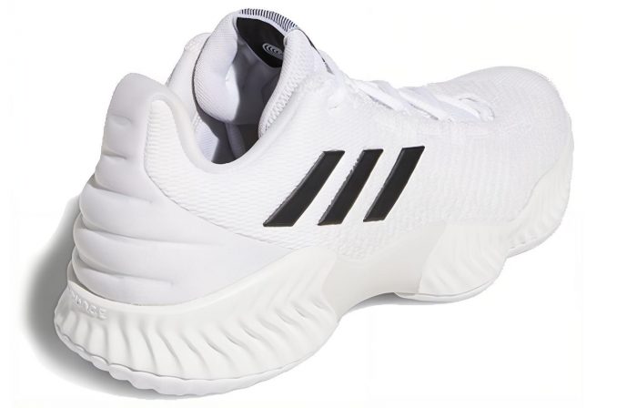 Adidas Pro Bounce 2018 Low Топ Баскетбольные кроссовки для игры Мужской Белый черный — изображение 4