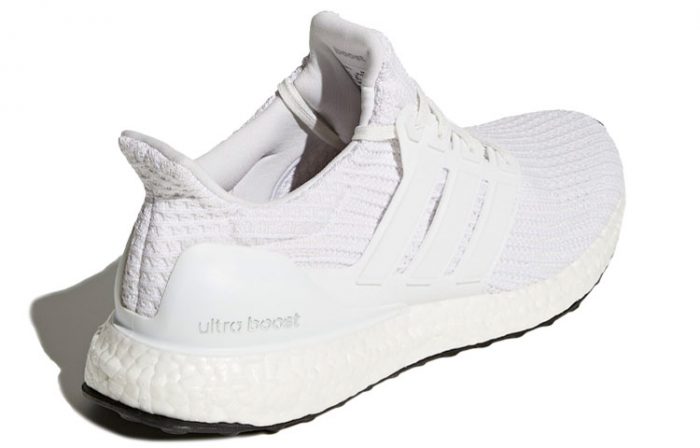 Adidas ULT Дышащие Низкие Беговые Кроссовки Унисекс Чисто Белые — изображение 4