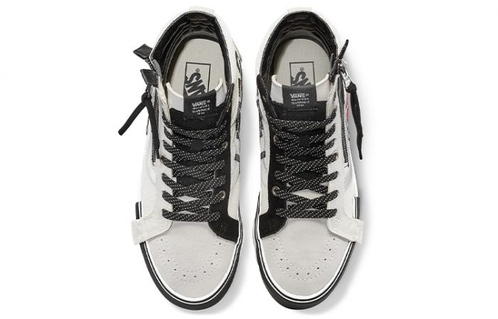 VANS SK8 Reissue Кепка Высокие Кроссовки для скейтбординга Унисекс Черный Белый — изображение 3