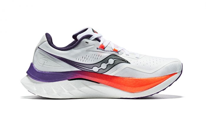 Saucony Endorphin Speed Brown 4 Беговые кроссовки Низкий верх Белый Оранжевый Мужской — изображение 2