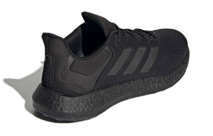 Adidas Pure Boost 21 Амортизация устойчивость к истиранию дышащие низкий верх беговые кроссовки унисекс черный — изображение 4