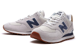 New Balance NB 574 Амортизация Поддержка Устойчивость к истиранию Низкий Топ Беговые кроссовки Унисекс Серый — изображение 3
