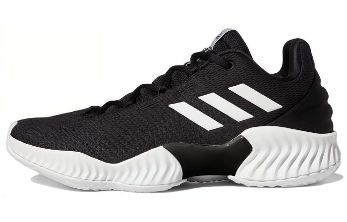 Adidas Pro Bounce 2018 Low Топ Баскетбольные кроссовки Мужской Черный Белый — изображение 1