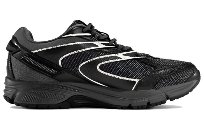 Saucony Cohesion 2K Амортизаторы Шок Резистентность к Сцеплению Низкий Топ Тренировочные Беговые Кроссовки Унисекс Черный Серый — изображение 2