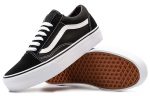 Vans Old Skool Collection Платформа Черный Белый Низкие Кроссовки для скейтбординга Унисекс Черный — изображение 6