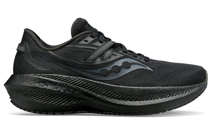 Saucony Triumph Victory 20 Low Топ Тренировки Спринт Беговые кроссовки Мужской Черный — изображение 2