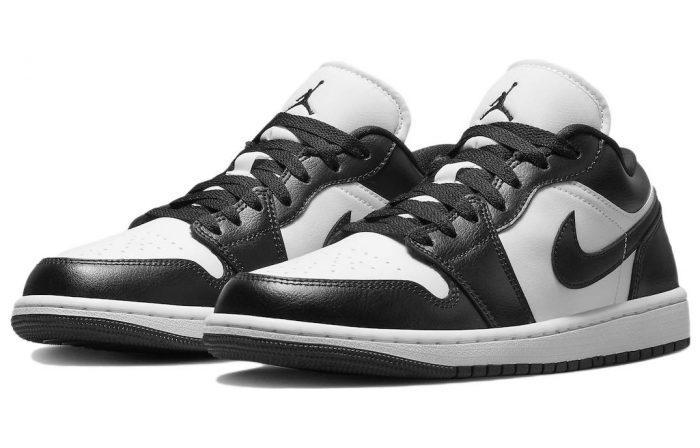 Jordan Air Jordan 1 'Панда Нижняя юбка Резистентный Низкий Топ Винтажные баскетбольные кроссовки Женские Черно-белая панда — изображение 3