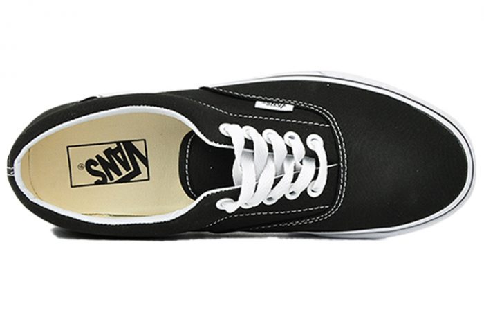 VANS Era Low Топ Скейтборд Кроссовки Унисекс Черный Белый — изображение 4