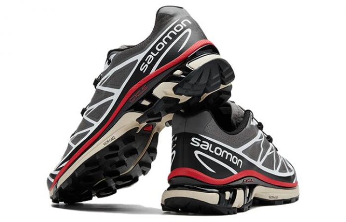 SALOMON XT 6 Амортизаторы Устойчивые к истиранию Низкий Топ Уличная обувь Унисекс Серый — изображение 3