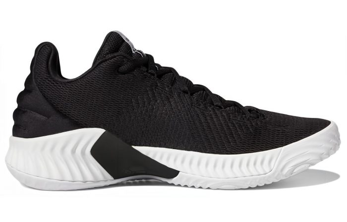 Adidas Pro Bounce 2018 Low Топ Баскетбольные кроссовки Мужской Черный Белый — изображение 2