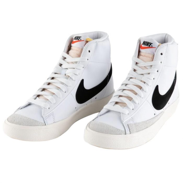 Nike Blazer 77 Vintage MID Скейтборд Кроссовки Unisex Белый Черный — изображение 3