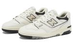 New Balance NB 550 Противоскользящий Устойчивый к истиранию Легкий Низкий Топ Винтажные Баскетбольные Кроссовки Унисекс Белый Черный — изображение 3