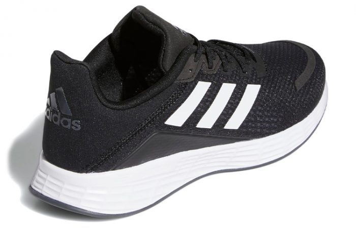 Adidas Duramo Sl Амортизация и Дышащий Низкий Топ Городской Коммутирование Повседневные Беговые кроссовки Мужские Черно-белые — изображение 4