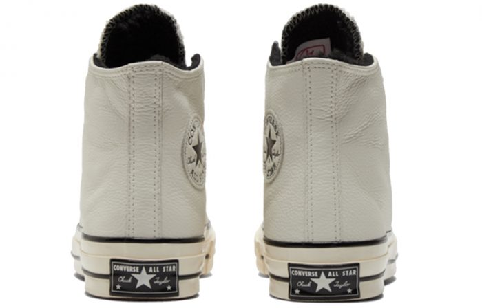 Converse Chuck Taylor All Star 1970s Устойчивые к истиранию Высокие Кроссовки для скейтбординга Унисекс Бежево-желтые — изображение 5