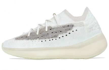 Adidas Originals Yeezy Boost 380 Устойчивый к истиранию MID Топ Casual Унисекс Белый Серый