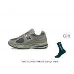 New Balance NB 2002R Амортизация Дышащий Поддерживающий Низкий Топ Повседневные Беговые кроссовки Мужские Средне-серый — изображение 6