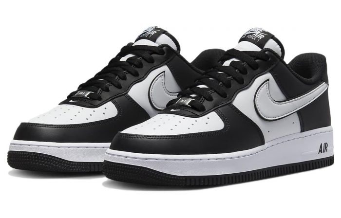 Nike Air FORCE 1 'Панда' Устойчивые к истиранию Низкие Кроссовки для скейтбординга Унисекс Белый Черный — изображение 3