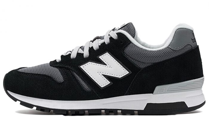 New Balance NB 565 Дышащие Низкие Кроссовки для Бега Унисекс Серый Черный — изображение 1