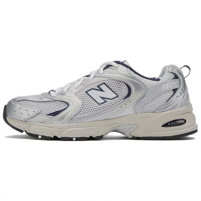 New Balance NB 530 Low Топ Беговые кроссовки Унисекс Экрю Серебряный — изображение 2