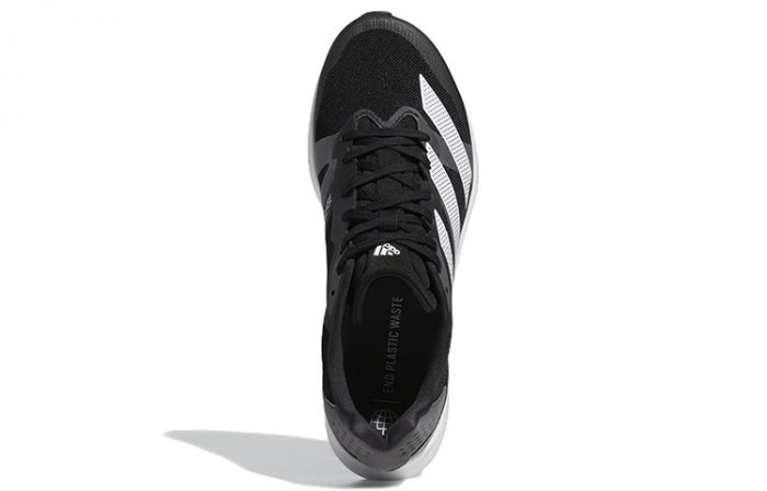 Adidas Adizero RC 4 Устойчивые к истиранию амортизаторы Низкий топ Повседневные Тренировочные Беговые кроссовки Мужские Черный Серый Белый — изображение 5