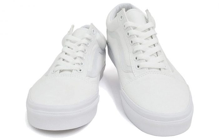VANS Old Skool Белый Легкий Низкий Топ Скейтборд Кроссовки Унисекс Чисто Белый — изображение 3