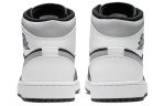 Jordan Air Jordan 1 MID 'Белый Shadow' MID Топ Винтажные баскетбольные кроссовки Мужской Черный белый серый — изображение 5