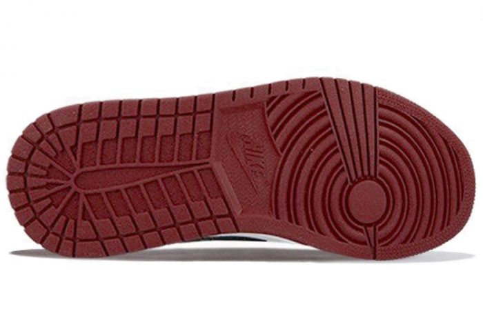Jordan Air Jordan 1 Low 'Черный Палец' Низкий Топ Винтажные Баскетбольные Кроссовки Унисекс Черный Красный Белый — изображение 6