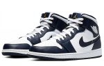 Jordan Air Jordan 1 Obsidian MID Топ Винтажные баскетбольные кроссовки Мужской Obsidian — изображение 3