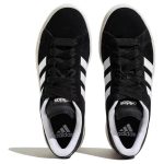 Adidas Grand Court Base 00s Устойчивые к истиранию низкие скейтборд-кроссовки Unisex Черный Белый — изображение 4
