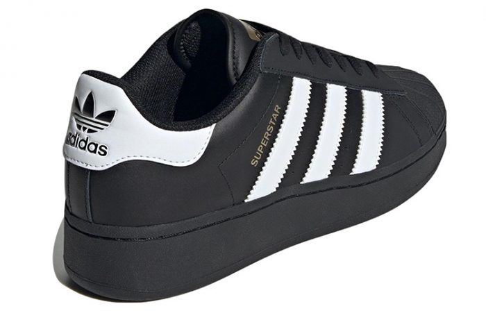 Adidas Originals SUPERSTAR XLG Low Топ Скейтборд Кроссовки Унисекс Черный — изображение 4
