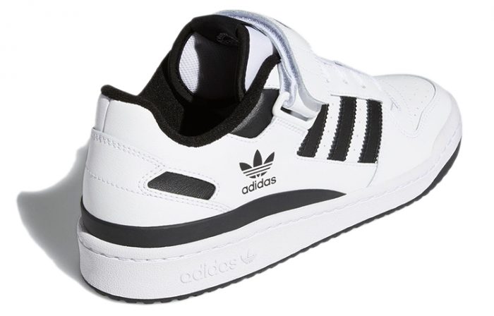 Adidas Originals FORUM Низкие Аbrasion-Resistant Low Top Скейтборд Кроссовки Унисекс Белый Черный — изображение 4