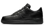 Nike Air Force 1 07 Черный воин Устойчивый к истиранию Низкий топ Скейтбординг Кроссовки Унисекс Черный