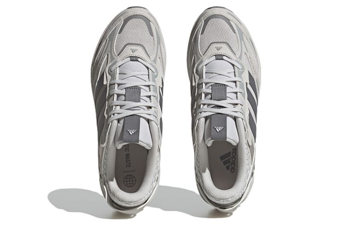 Adidas Spiritain 2000 Устойчивые к истиранию амортизаторы Низкий топ Городской Коммутирующий Повседневный Беговые кроссовки Унисекс Серый Белый — изображение 5