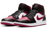 Jordan Air Jordan 1 MID Топ Винтажные баскетбольные кроссовки Мужской Черный Красный Белый — изображение 3