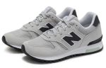 New Balance NB 565 Устойчивый к истиранию Дышащий MID Топ Повседневная Беговая Обувь Унисекс Серый Белый Черный D Ширина — изображение 2