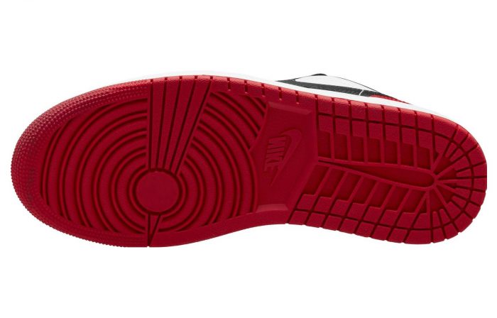 Jordan Air Jordan 1 Low 'Bred Toe' Устойчивый к истиранию Низкий Топ Винтажные Баскетбольные Кроссовки Мужские Bred Toe — изображение 6
