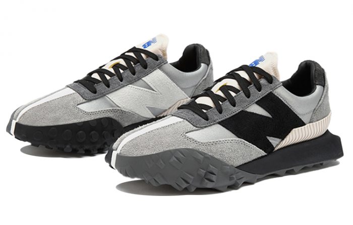 New Balance совместный бренд XC 72 Устойчивый к истиранию Низкий Топ Беговые кроссовки Унисекс Серый Черный — изображение 3