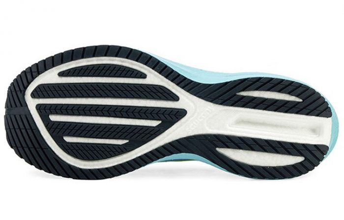 Saucony Triumph Victory 20 Амортизация Устойчивость к истиранию Дышащие Низкие Кроссовки для бега Унисекс Серый Желтый — изображение 5